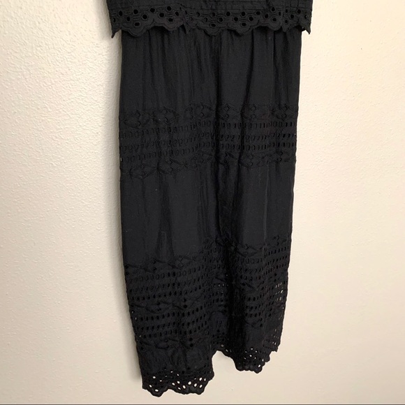 J. Crew Black Eyelet Midi Dress - Picture 8 of 8